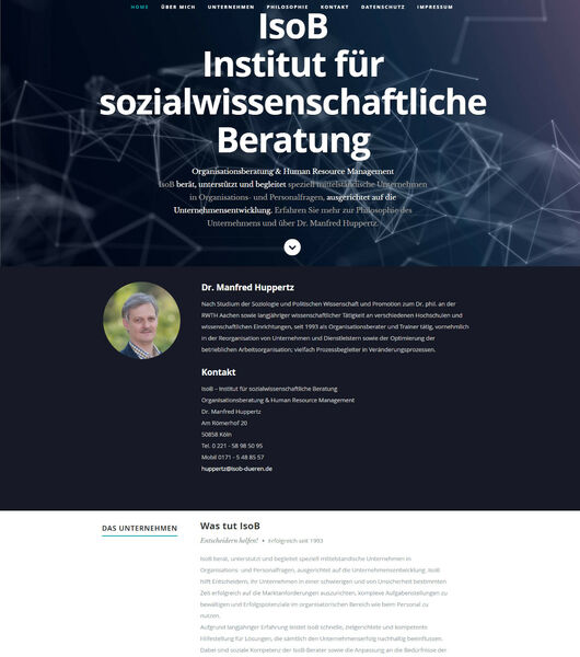 Website IsoB - Institut für sozialwissen­schaftliche Beratung